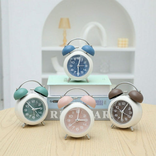 Nostalgic Alarm Clock with Two Bells Bowlift