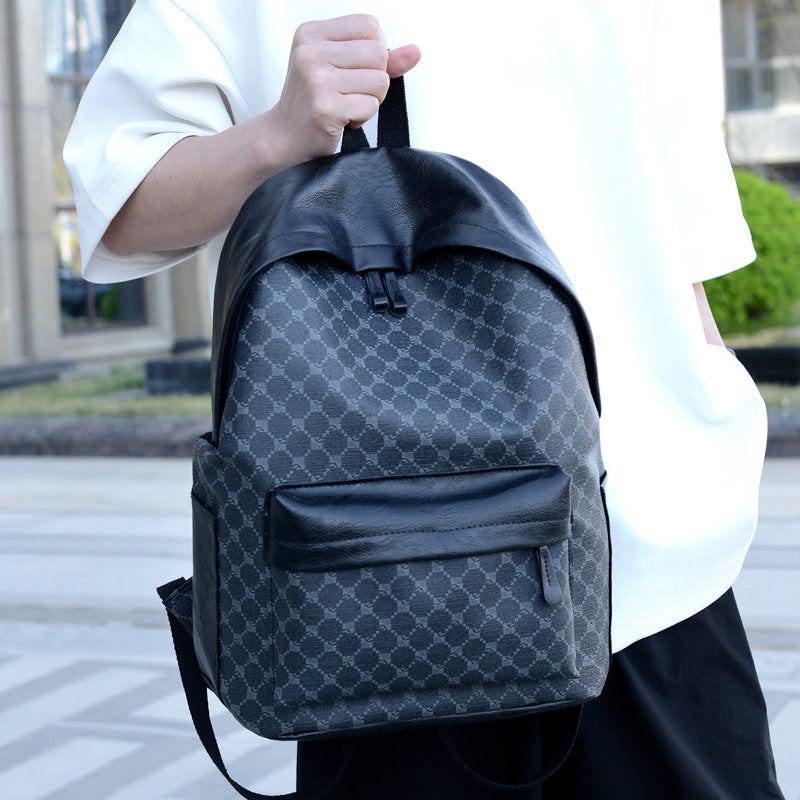 Durable Leather-Accented Daily Backpack Bowlift