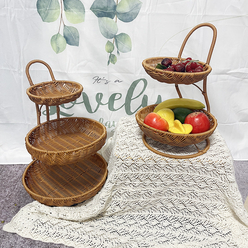 Women Three-tier Fruit Stand Bowlift