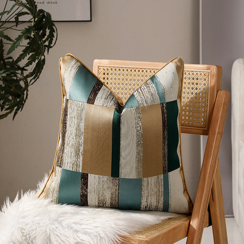 Textured Abstract Pattern Throw Pillow