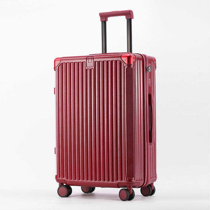 High-Durability Textured Hard-Shell Suitcase Bowlift