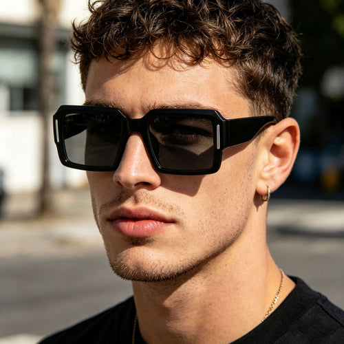 Women's fashionable square sunglasses with stylish plastic frame Bowlift