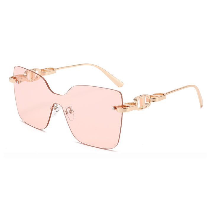 Ladies elegant oversized sunglasses with fashionable frame and UV protection Bowlift