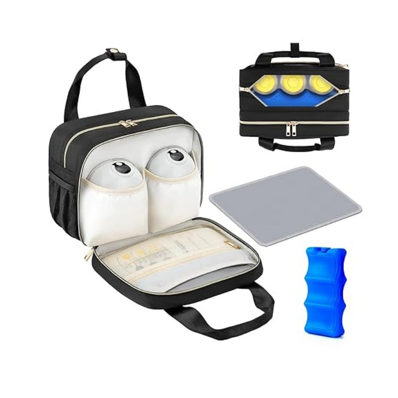 Multifunctional Cosmetic Bag with Intelligent Partition Bowlift