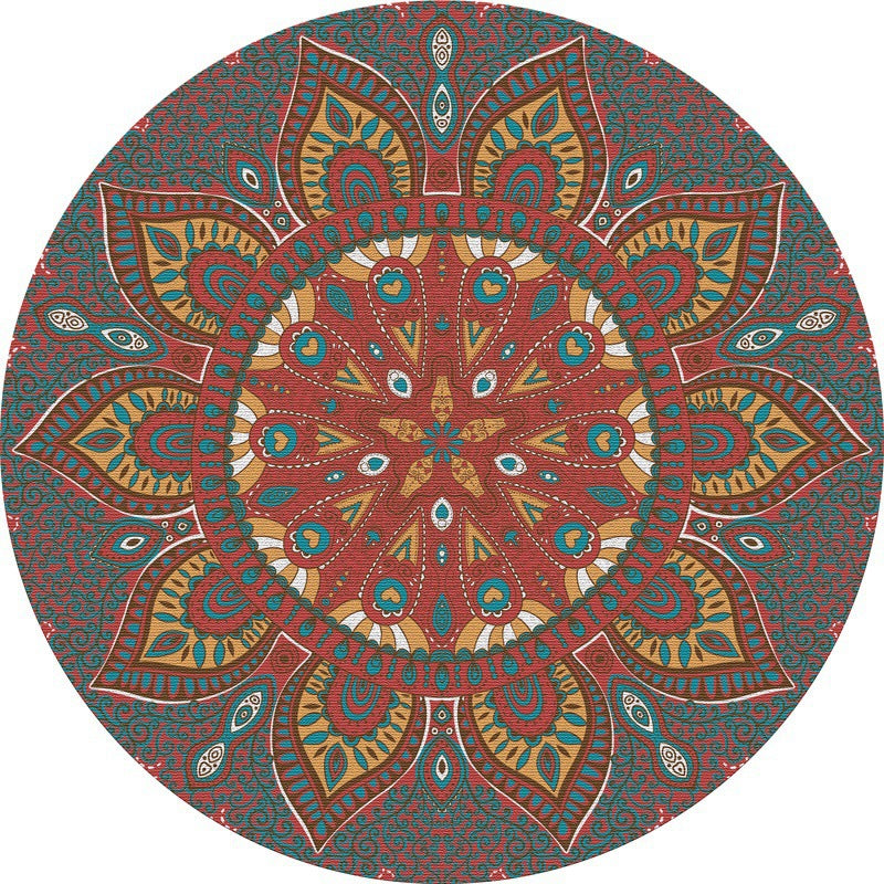 Mandala-Inspired Decorative Area Rug Bowlift
