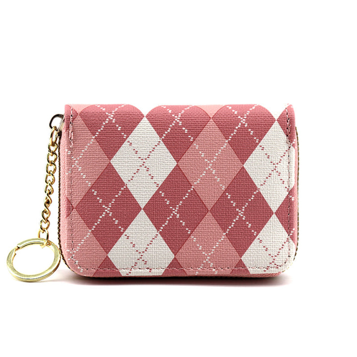 Elegant Argyle Pattern Coin Purse