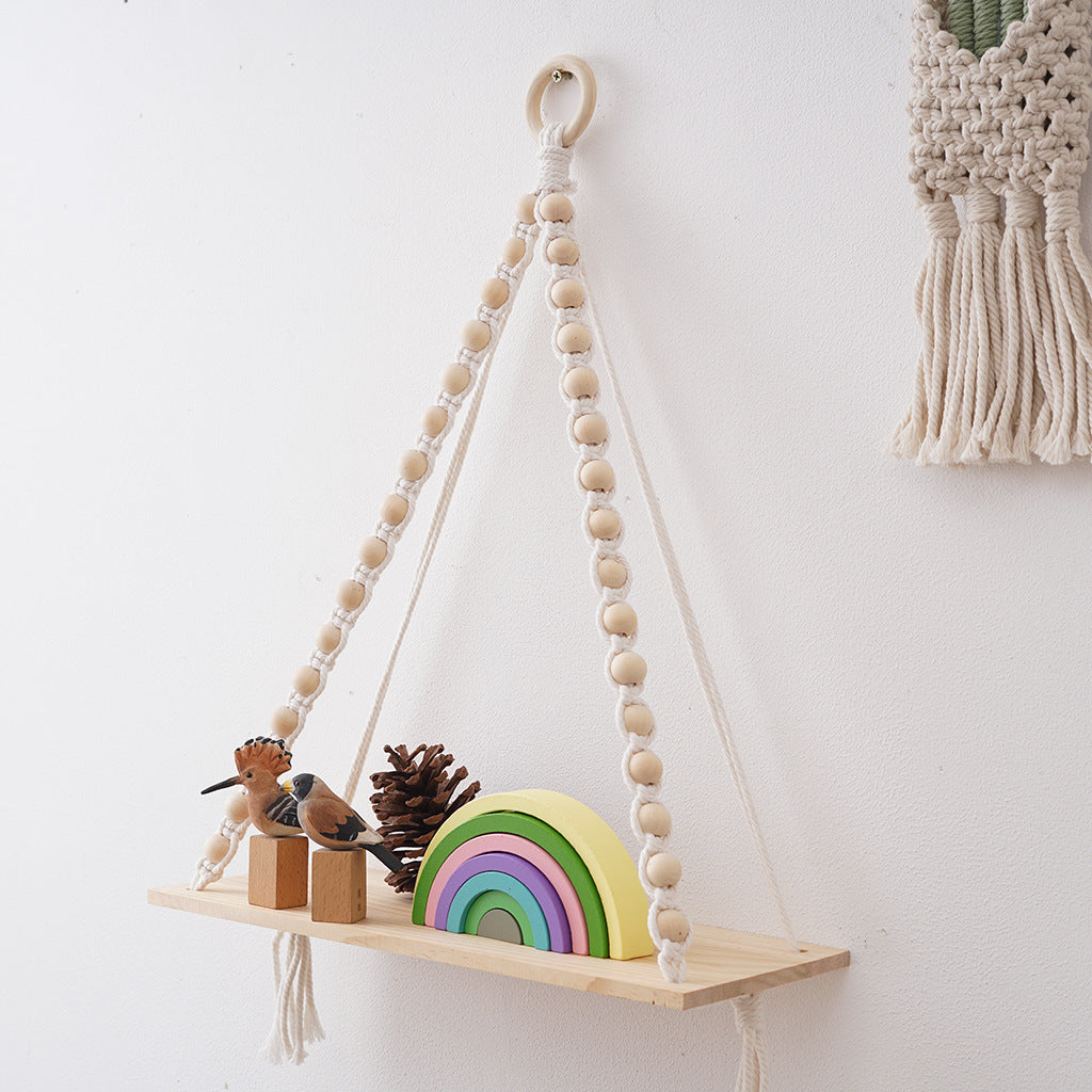 Macramé Wooden Shelf Bowlift