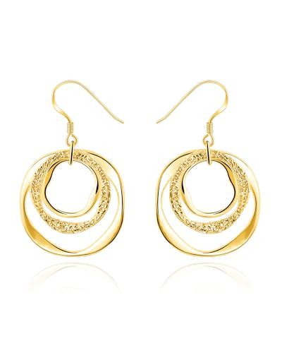 Elegant Spiral Drop Earrings Bowlift