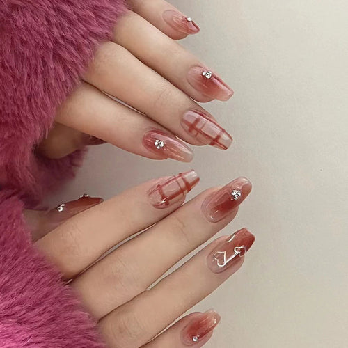 Elegant Nail Art with Glitter Accents Bowlift