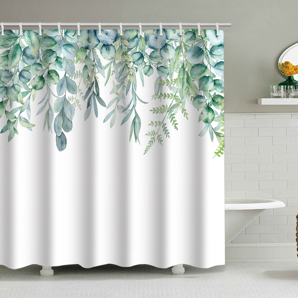 Leafy Botanical Shower Curtain Bowlift