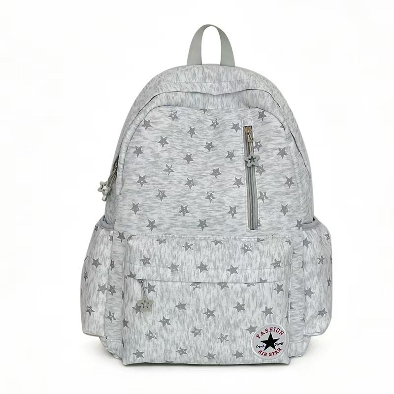 Star-Patterned Outdoor Backpack Bowlift
