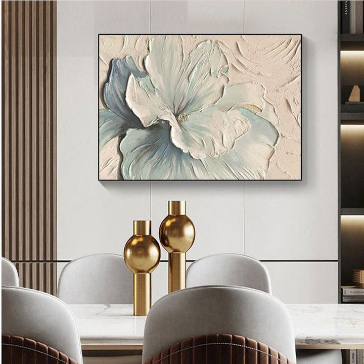 3D Floral Relief Wall Art