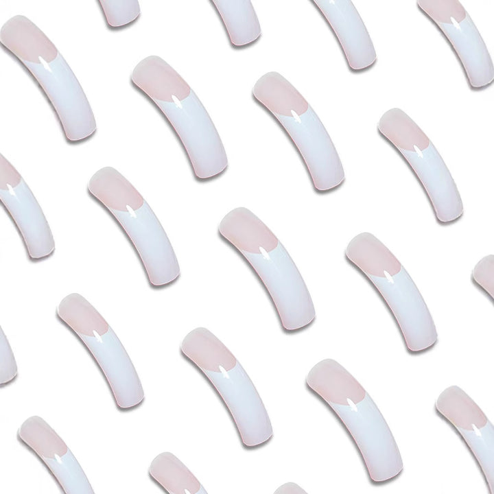 Premium French Tip Nail Extensions Bowlift