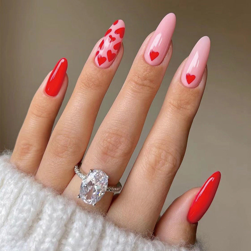 Artful Nail Art with Hearts Bowlift