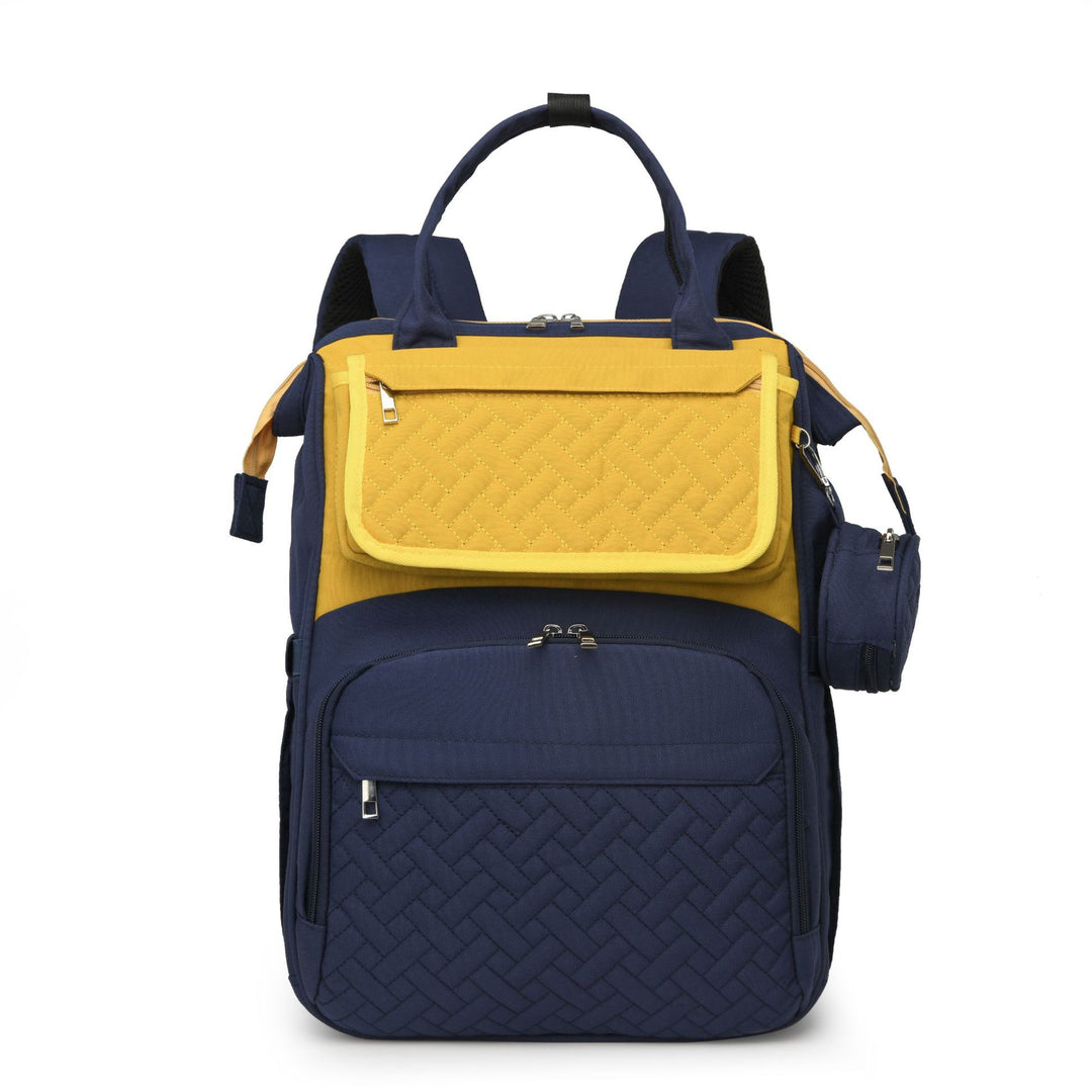 Multi-Functional Quilted Travel Backpack Bowlift