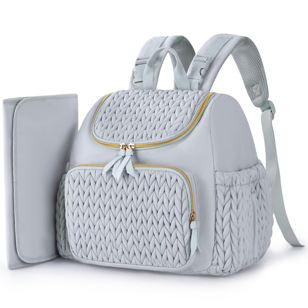 Women's Fashion Backpack with Woven Design Bowlift