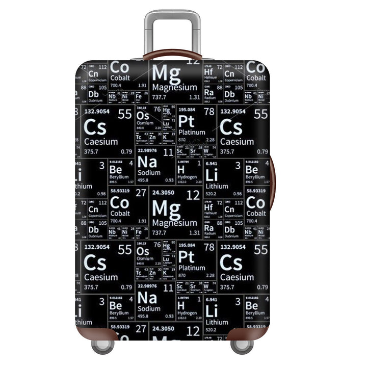 Unisex nan elastic suitcase cover with three-dimensional honeycomb pattern, shock-absorbing stretch protection cover for trolley with zipper Bowlift