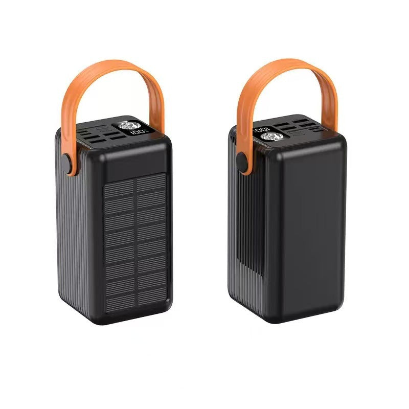 Portable Solar Power Bank with Integrated LED Light and Fast Charging Function Bowlift