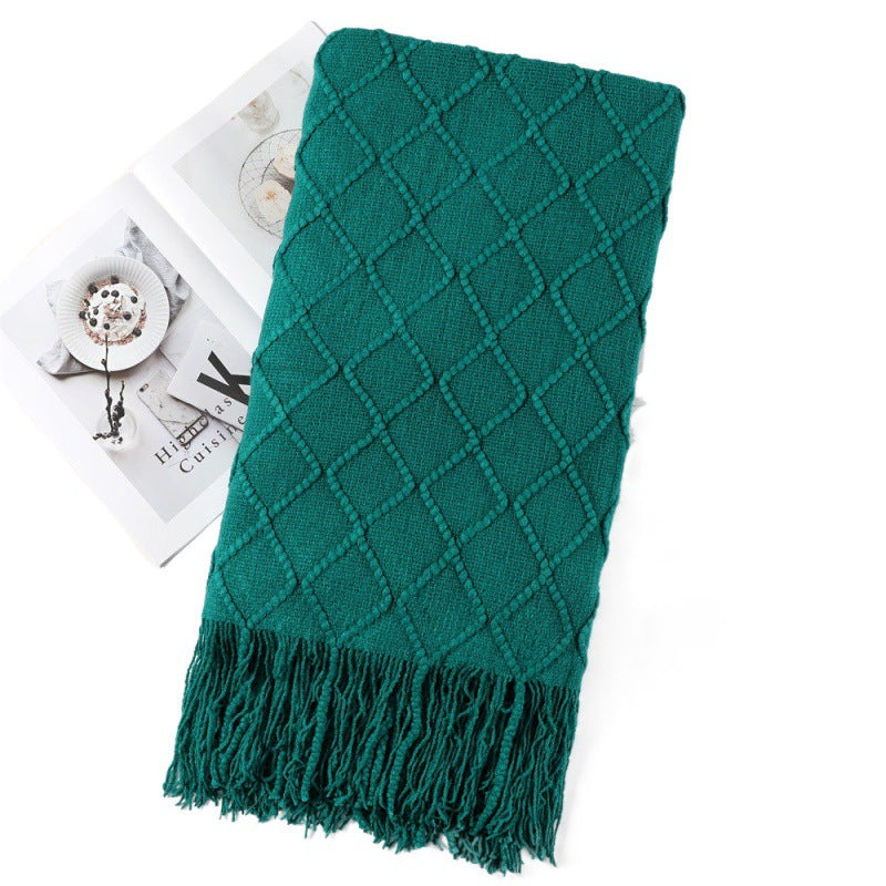 Cozy Textured Throw Blanket