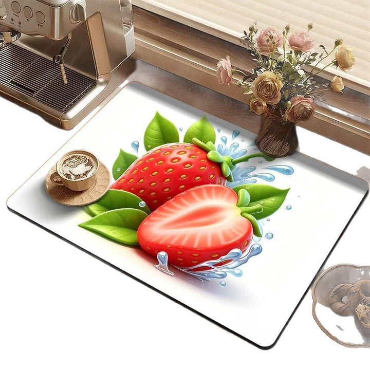 Lemon-Themed Decorative Kitchen Mat Bowlift