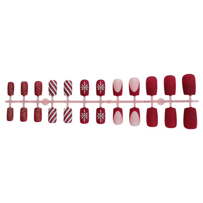 Festive Seasonal Press-On Nail Set Bowlift