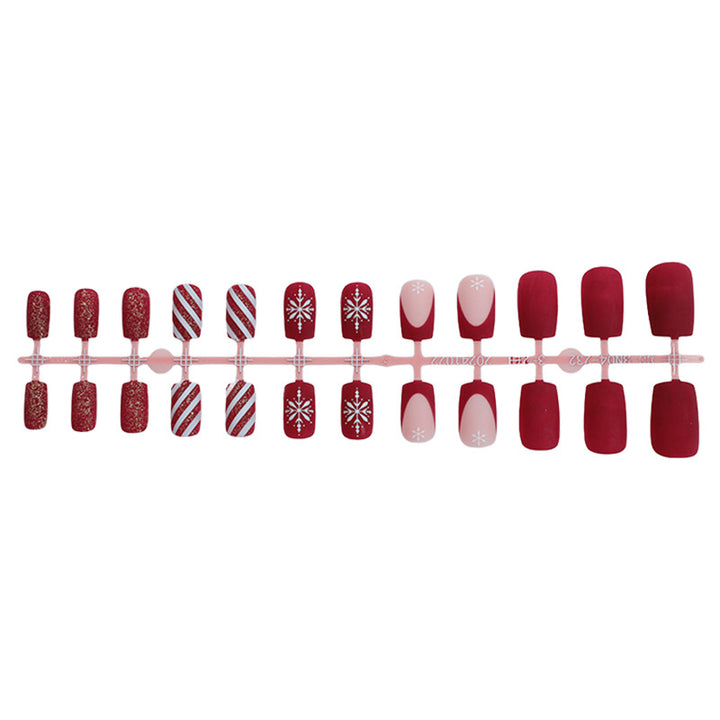 Festive Seasonal Press-On Nail Set Bowlift