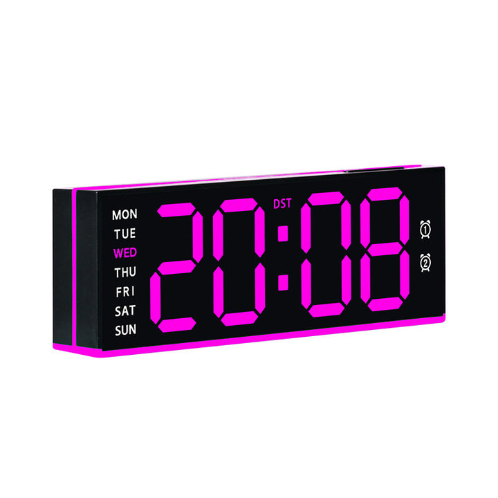 Digital Alarm Clock with Multifunctional Display Bowlift