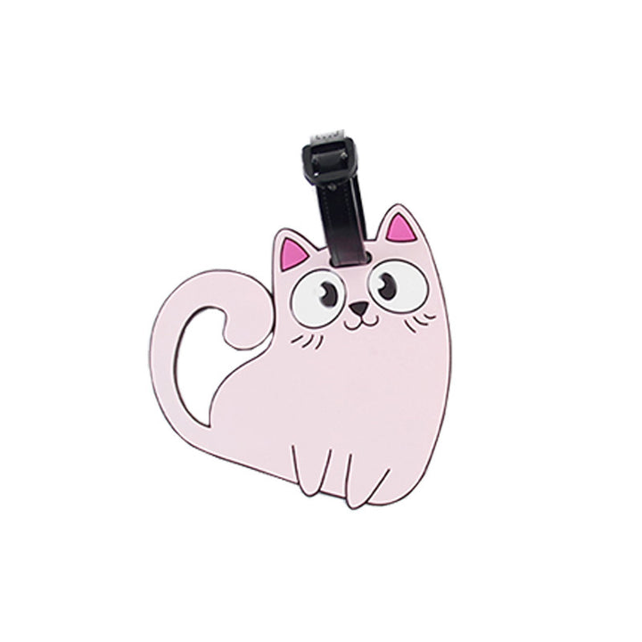 Cute Cat-Themed Luggage Tag Bowlift