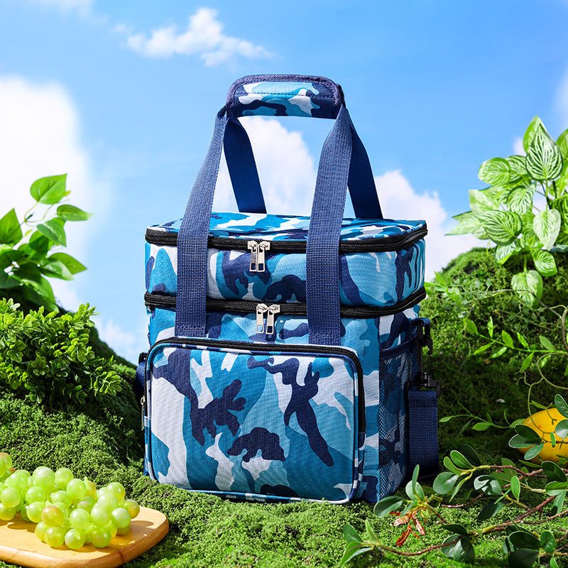 Insulated Multi-Compartment Cooler Bag