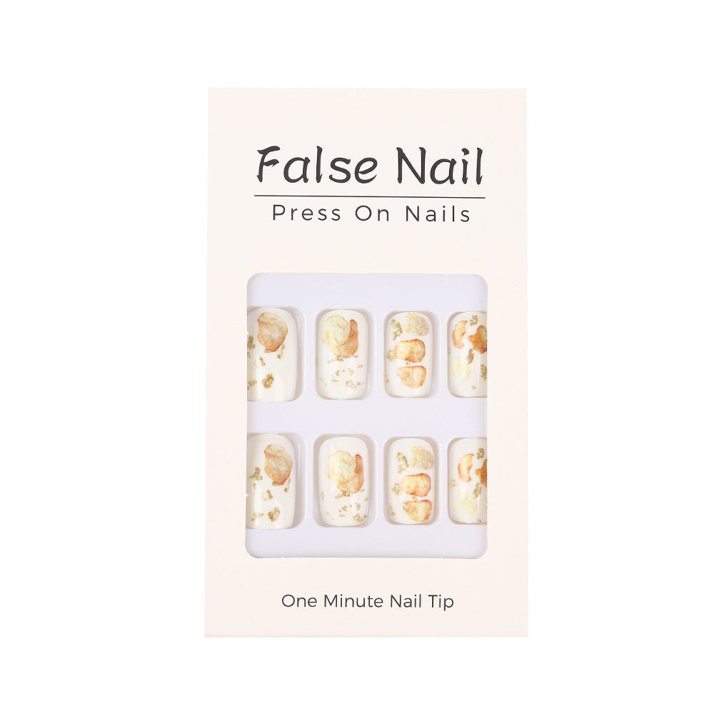 Creative artificial nails in natural vintage design Bowlift