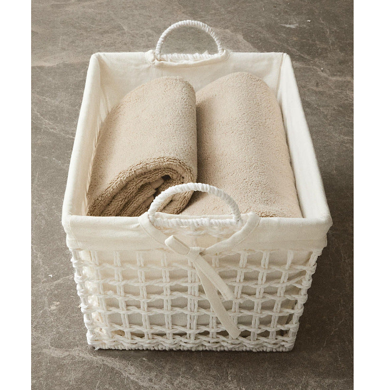 Handcrafted storage basket made of soft natural material Bowlift