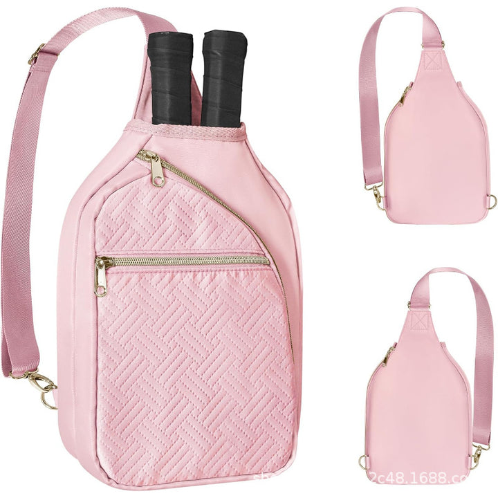 Sporty shoulder bag for tennis rackets with practical compartments Bowlift