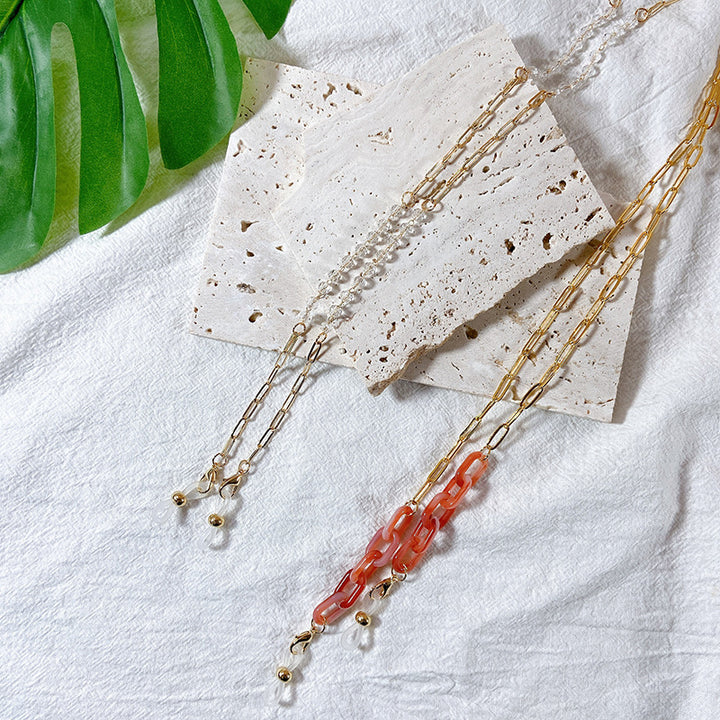 Fashionable Jewelry Holder Chain Made of Glossy Metal Bowlift