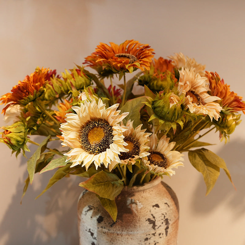 Artificial Sunflower Bouquet Bowlift