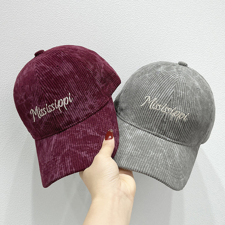 Women's Corduroy Visor Cap Bowlift