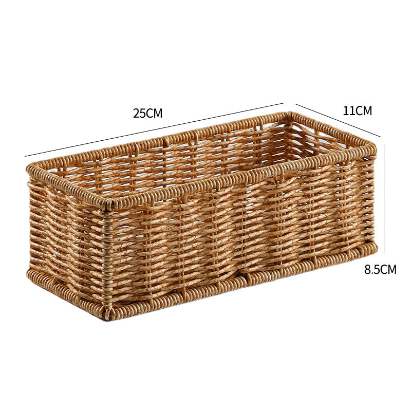Rectangular Woven Storage Basket Bowlift