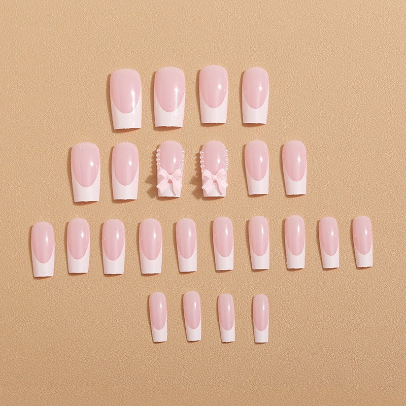 Artificial nails with butterfly accents Bowlift