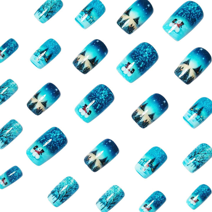 Winter Art Nails in Snowman Design Bowlift