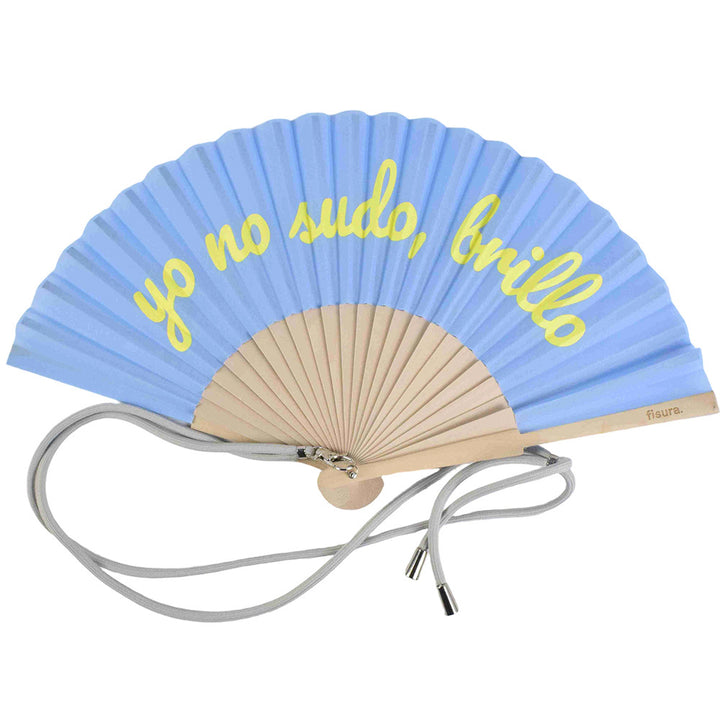 Ladies Designer Hand Fan with Personal Inscription Bowlift