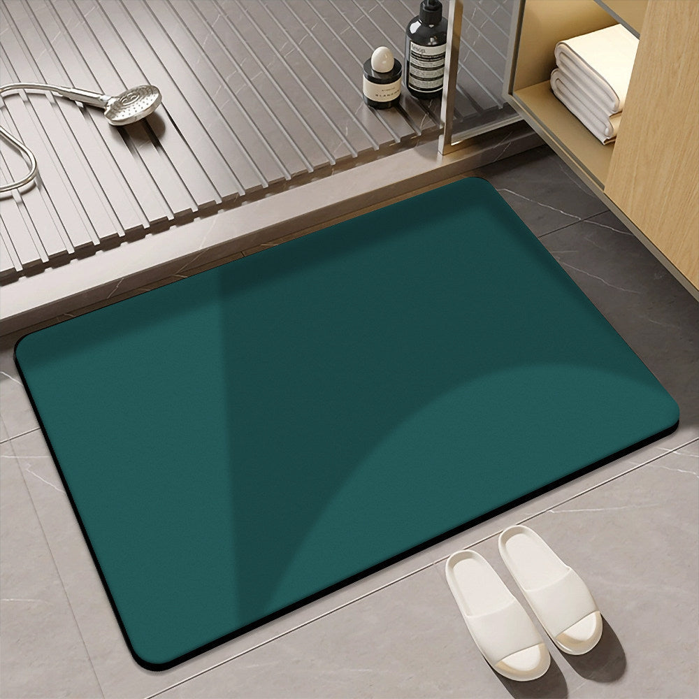 Elegant Marble-Inspired Bath Mat