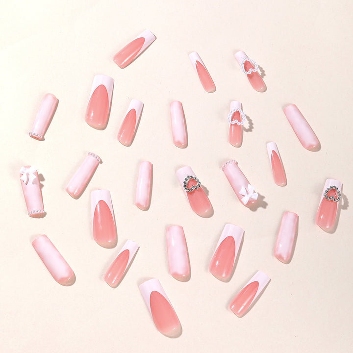 Decorative 3D Heart and Bow Nail Art Bowlift