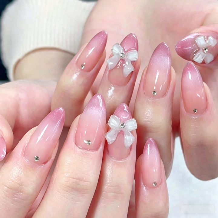 Glamorous Stiletto Nail Art Enhancements Bowlift