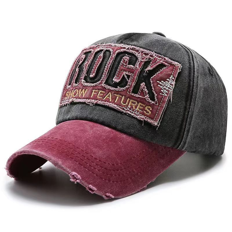 Men's Distressed Graphic Adjustable Baseball Cap Bowlift