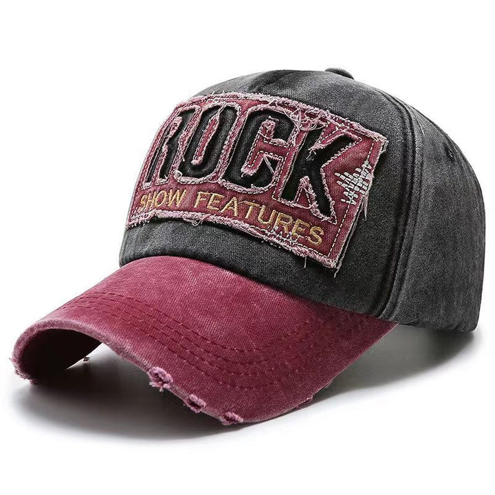 Men's Distressed Graphic Adjustable Baseball Cap Bowlift