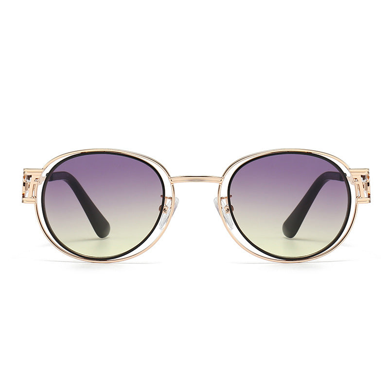 Women's sunglasses with fashionable metal frame and comfortable nose pads Bowlift