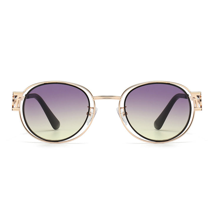Women's sunglasses with fashionable metal frame and comfortable nose pads Bowlift