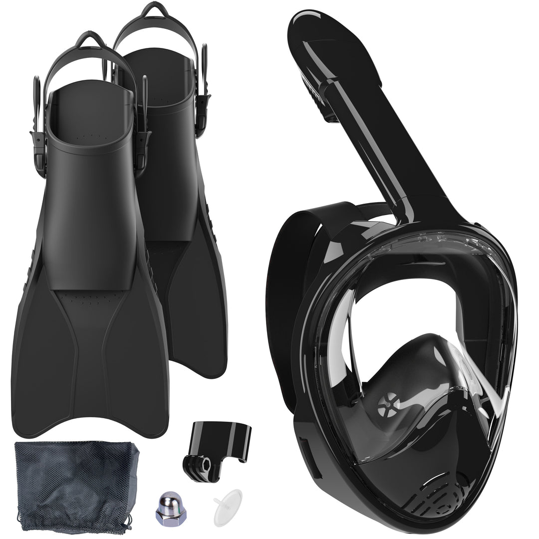 Snorkel set with full face mask and high-quality fins Bowlift