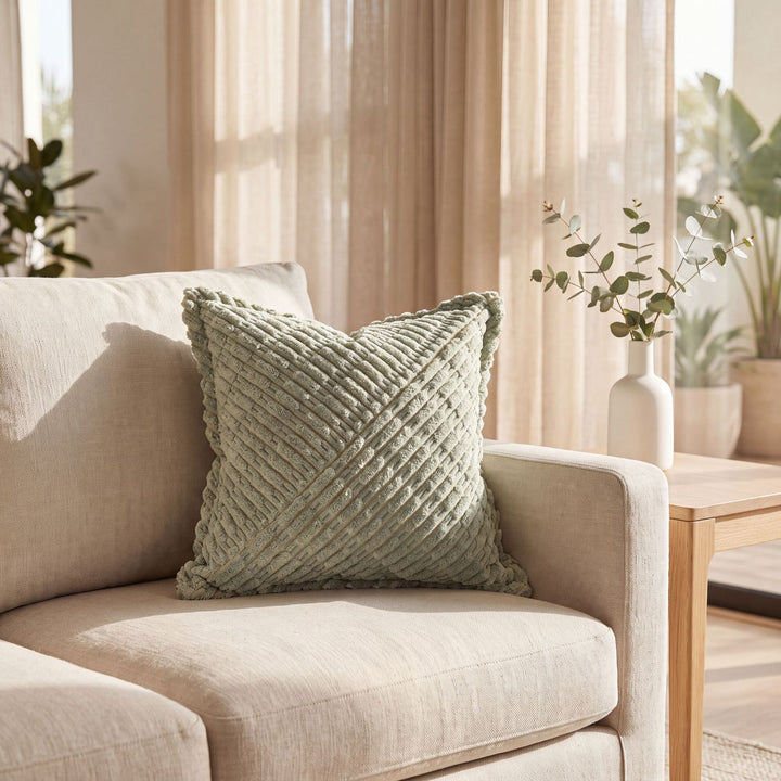 Textured Decorative Throw Cushion