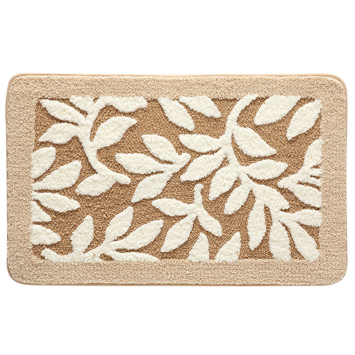 Textured Stone Pattern Bathroom Mat Bowlift