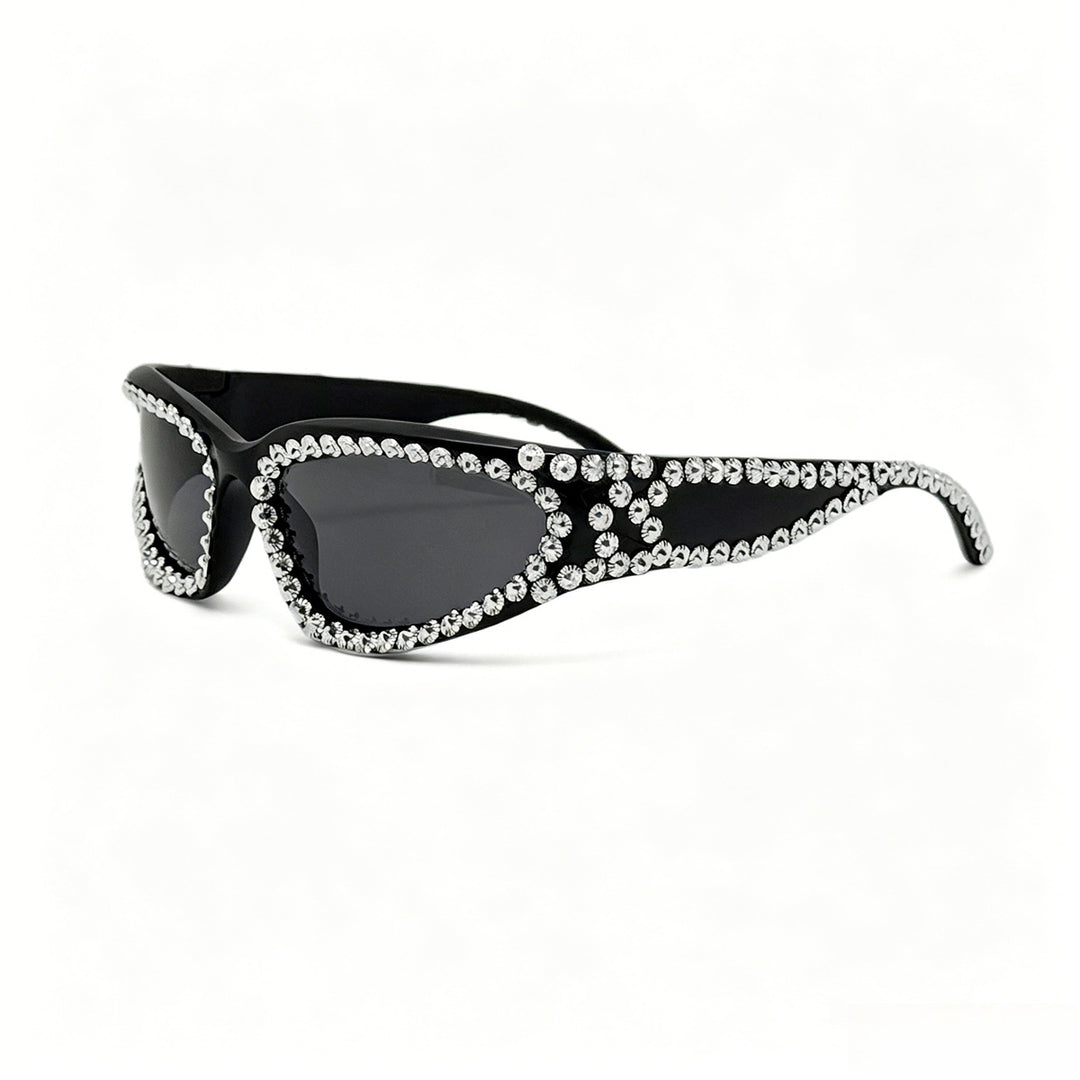Women's Fashion Sunglasses with Luxurious Crystal Accents Bowlift